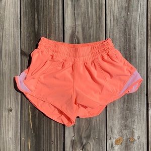 Bright Pink Lululemon Hotty Hot Shorts